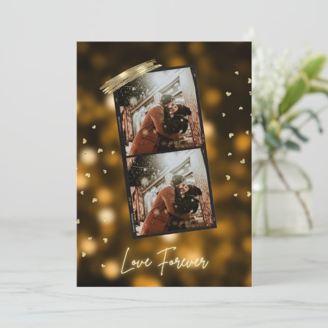Carte de vacances photo personnalisée (Debout devant)