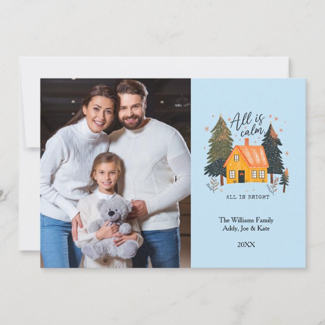 Carte de vacances photo personnalisée de la maison (Devant)