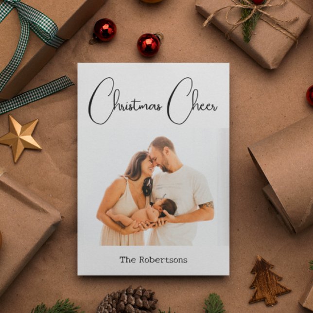 Carte de vacances photo personnalisée de Noël (Créateur téléchargé)