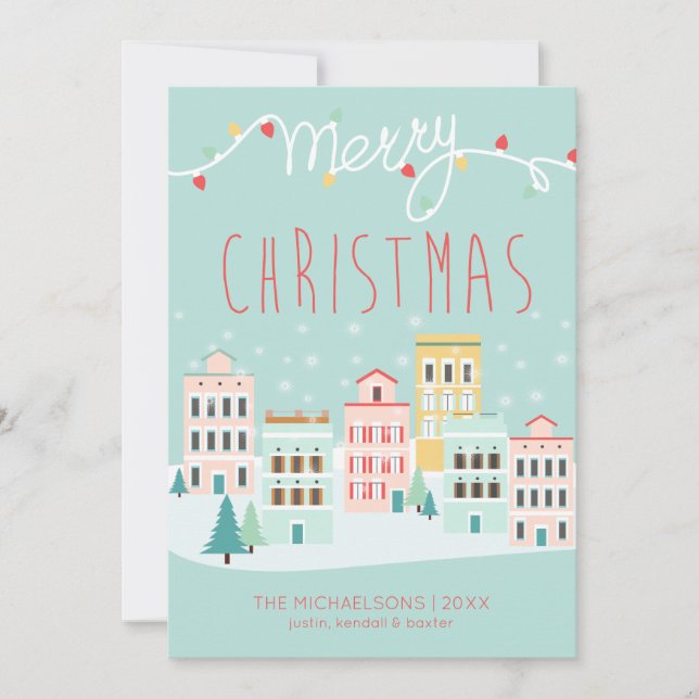 CARTE DE VACANCES PHOTO | Scène de Noël (Devant)