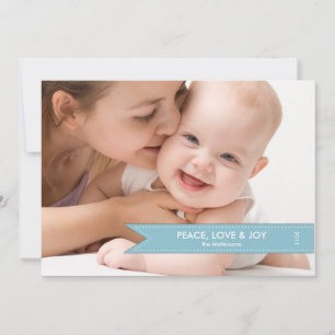 Carte de vacances photo simple bannière