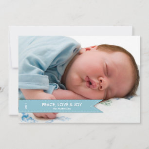 Carte de vacances photo simple bannière