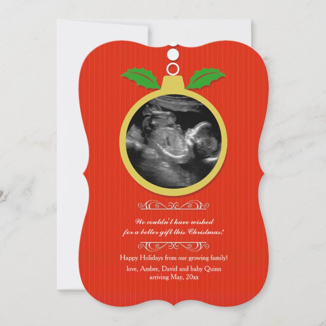 Carte de vacances photo Ultrasound (Devant)