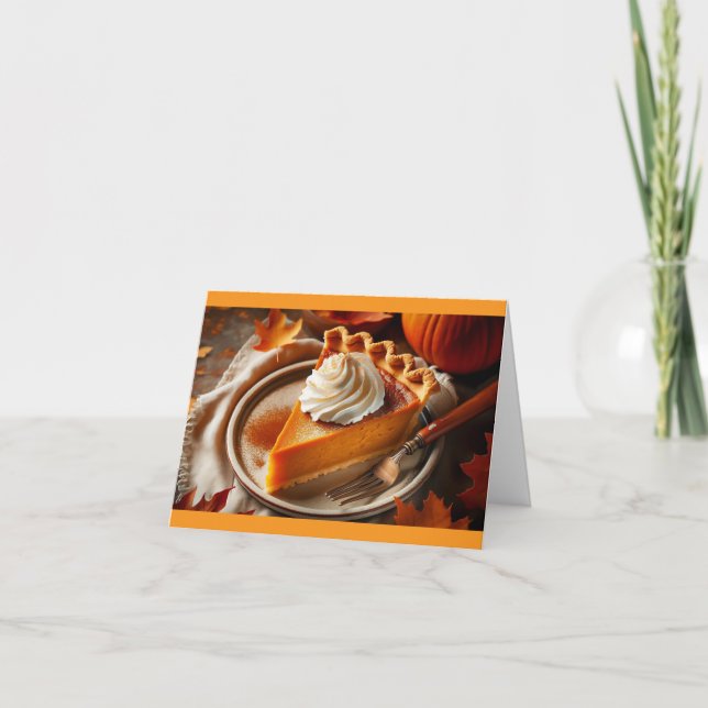 Carte de vacances Pie Thanksgiving (Devant)