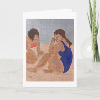 Carte de vacances plage