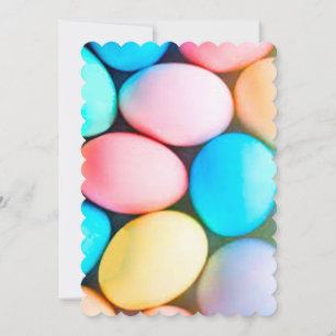 Carte de vacances plat OEufs de Pâques