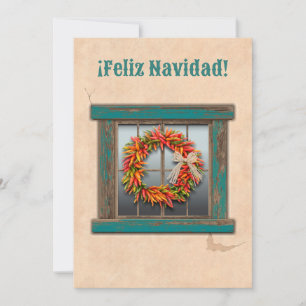 Carte de vacances Plat Ristra Wreath