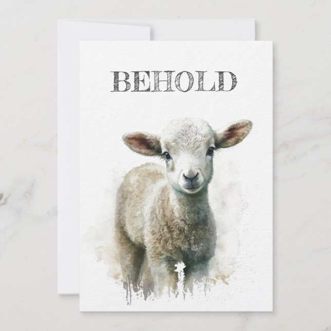 Carte de vacances plat, Taille : 5" x 7", Papier : (Devant)