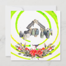 Carte de vacances plate