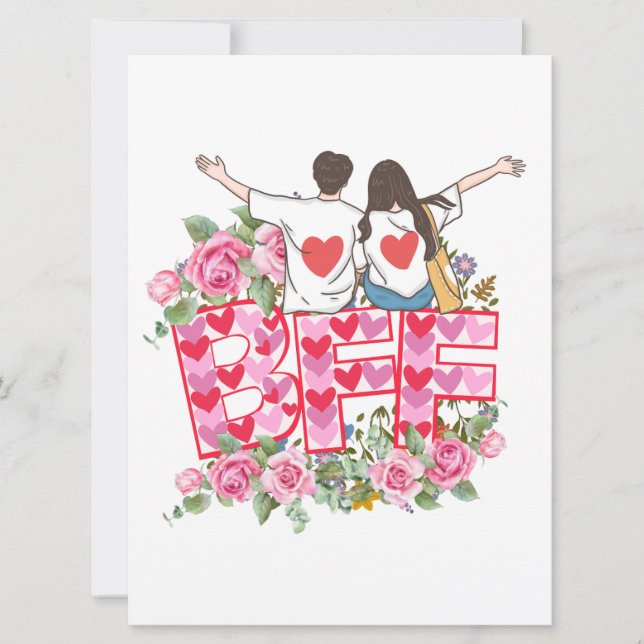 Carte de vacances plate (Devant)