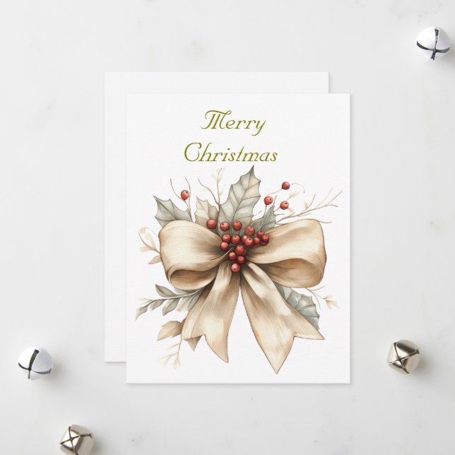 Carte de vacances plate  (Devant/Arrière en situation)