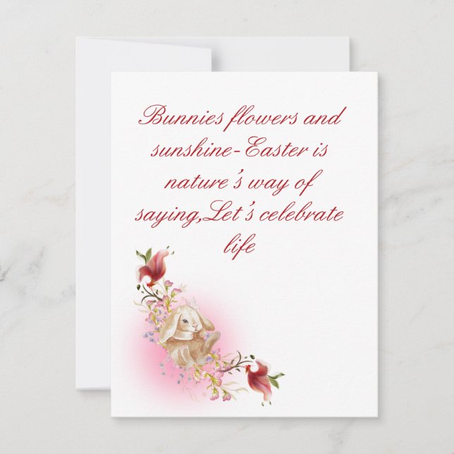 Carte de vacances plate  (Devant)