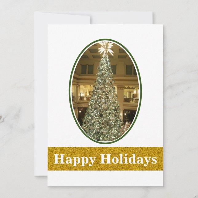 Carte de vacances plate Deck The Halls (Devant)