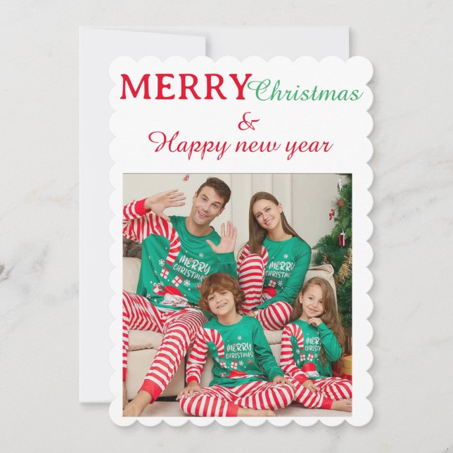 Carte de vacances plate, Taille: 5" x 7", Papier:  (Devant)