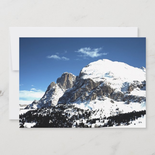 Carte de vacances Plattkofel et Langkofel Italie (Devant)