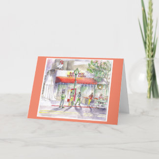 Carte de vacances pliable de Chinatown