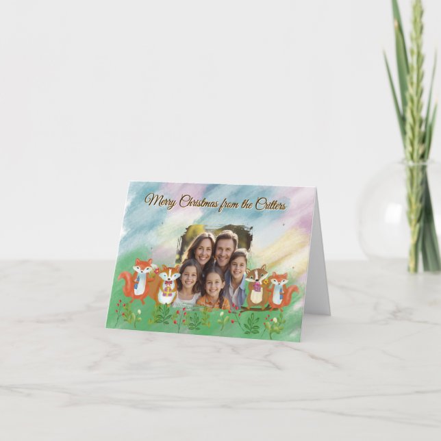 Carte de vacances pliée (Devant)