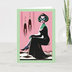 Carte de vacances pliée