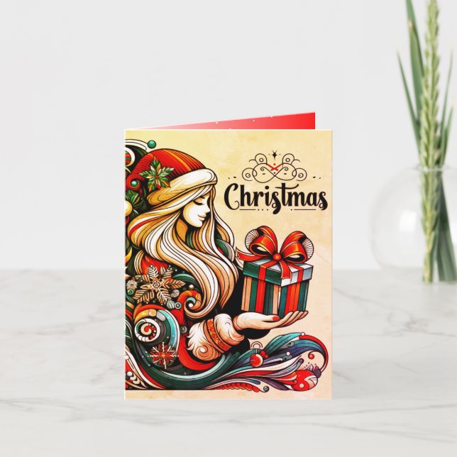 Carte de vacances pliée (Devant)