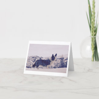 Carte de vacances pliée