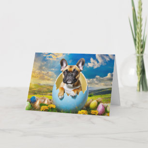 Carte de vacances pliée Bulldog