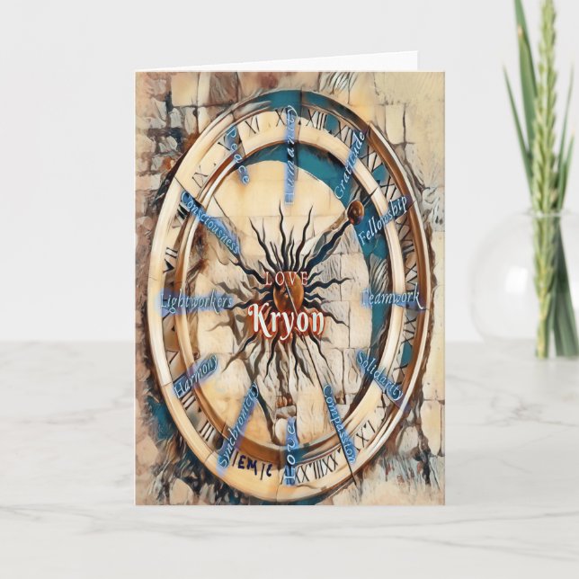 Carte de vacances pliée Kryon Times (Devant)