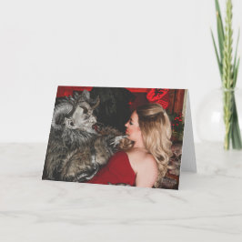 Carte de vacances pliée PNW Krampus