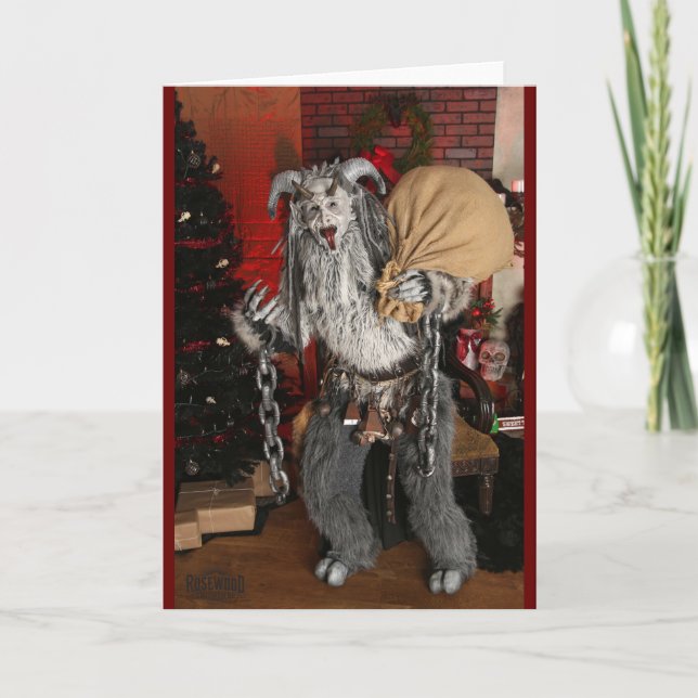 Carte de vacances pliée PNW Krampus (Devant)
