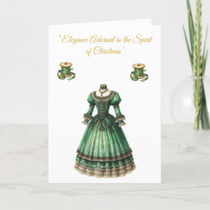 Carte de vacances pliée - Splendor de Noël victori