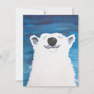 Carte de vacances Polar Bear Smile