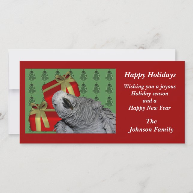Carte de vacances pour animaux de Noël pour animau (Devant)