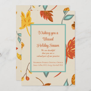 Carte de vacances pour bons thanksgivings