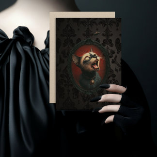 Carte de vacances pour chat