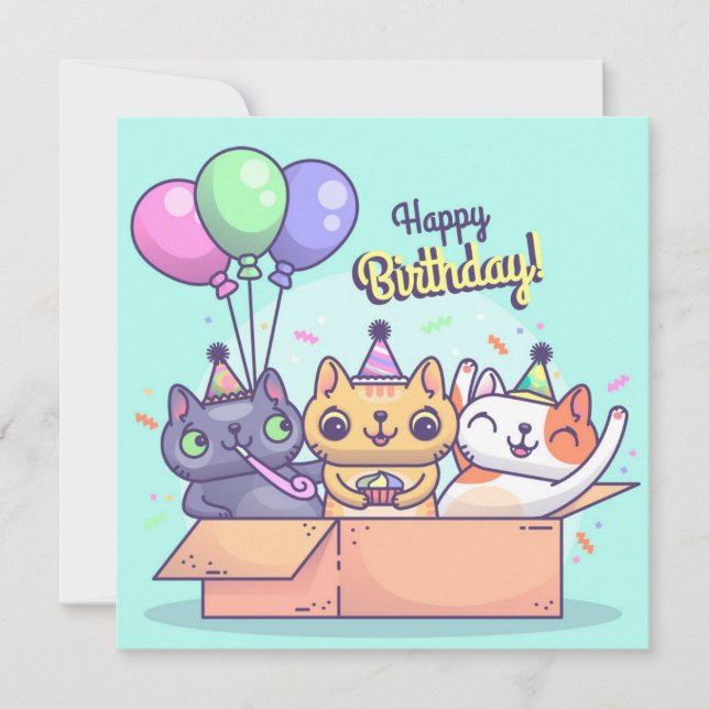 Carte de vacances pour chats (Devant)