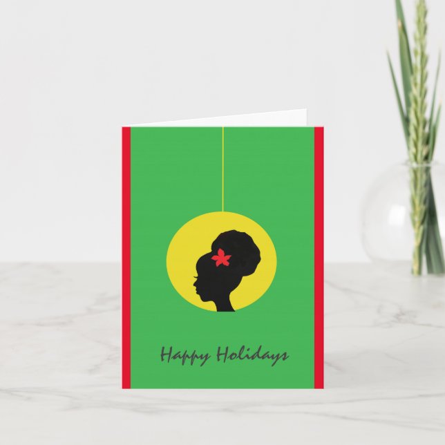Carte de vacances pour cheveux naturels (Devant)