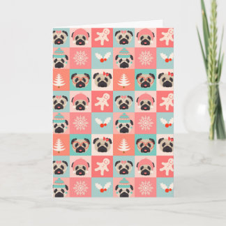Carte de vacances pour chien Carlin