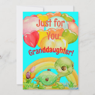 Carte de vacances pour la naissance de la petite-f