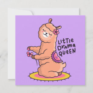 Carte de vacances pour lama