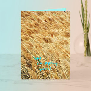 Carte de vacances pour l'amitié de Thanksgiving