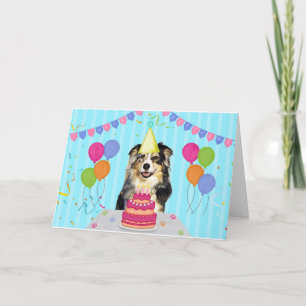 Carte de vacances pour l'anniversaire du berger au