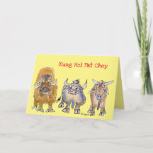 Carte de vacances pour le Nouvel An chinois