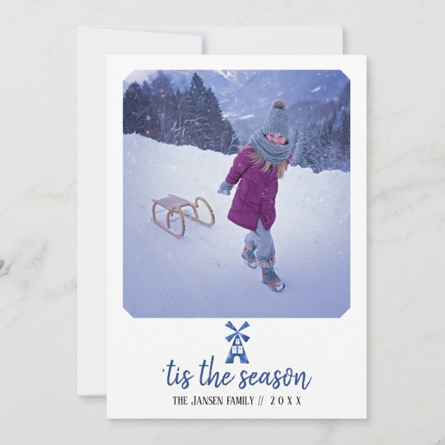 Carte de vacances pour moulin à vent Delft (Devant)