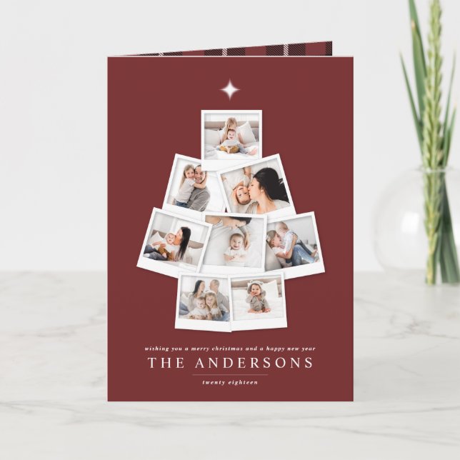 Carte de vacances pour Noël multi photo (Devant)