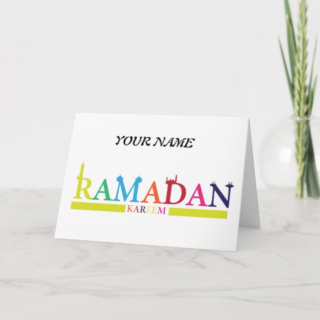 Carte de vacances Ramadan (Devant)