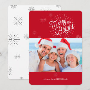 Carte de vacances rouge photo Starburst 1