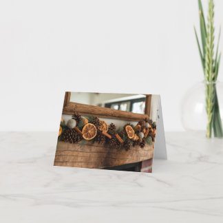 Carte de vacances Rustic Mantle