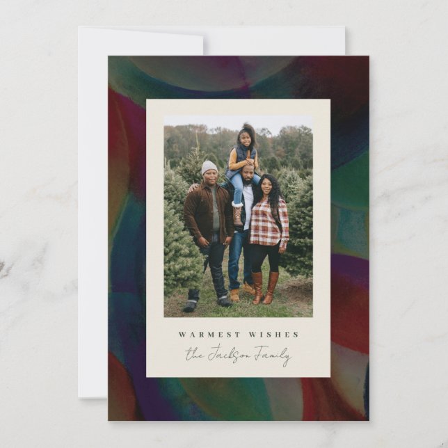 Carte de vacances Rustic Warming Photocard (Devant)