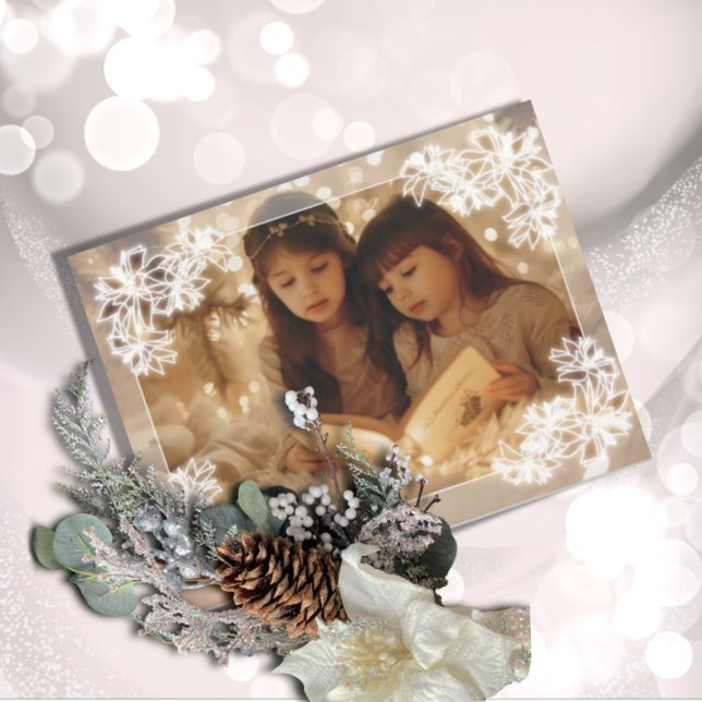 Carte de vacances Sheer Poinsettia Lace Flat (Créateur téléchargé)