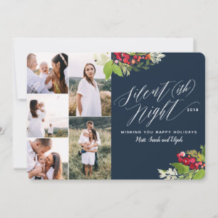 Carte de vacances Silent (ish) nuit multi photo.