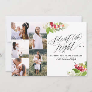 Carte de vacances Silent (ish) nuit multi photo.